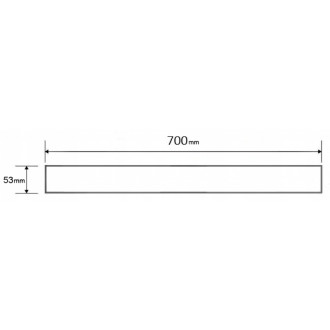 Mexen Flat M13 maskownica 2w1 do odpływu liniowego 70 cm, różowe złoto - 1619070