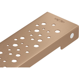 Krytka Mexen Flat M12 pro lineární žlab 70 cm, kartáčovaná měď - 1C21070