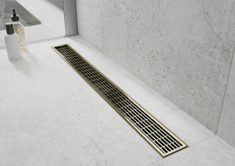 Mexen Flat M33 lineární odtok 90 cm, zlatý - 1533090-15