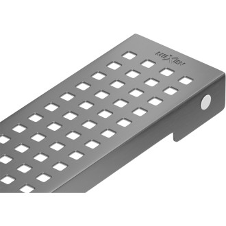 Kryt Mexen Flat M08 pro lineární žlab 60 cm, kartáčovaný, pistolově šedý - 1E25060