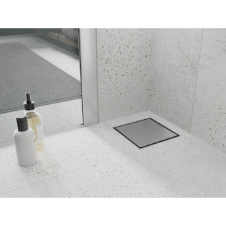 Mexen Flat-Q M13 wpust podłogowy kwadratowy 20 x 20 cm, inox - 1010020