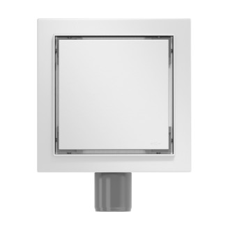 Mexen Flat-Q M13 wpust podłogowy kwadratowy 20 x 20 cm, inox - 1010020