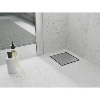 Mexen Flat-Q M13 wpust podłogowy kwadratowy 25 x 25 cm, inox - 1010025