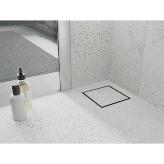 Mexen Flat-Q M13 wpust podłogowy kwadratowy 25 x 25 cm, inox - 1010025