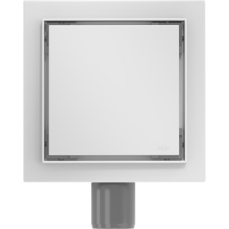 Mexen Flat-Q M13 wpust podłogowy kwadratowy 12 x 12 cm, biały - 1210012