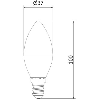Mexen Nova 6x LED žárovka E14, C37, 6W, studená - 6500K, 630 lm - L102-E14-0665-01x06