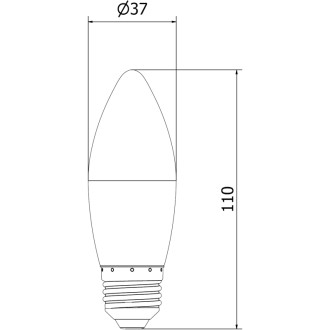Mexen Nova 3x LED žárovka E27, C37, 10W, neutrální - 4000K, 1055 lm - L102-E27-1040-01x03