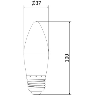 Mexen Nova 6x LED žárovka E27, C37, 8W, neutrální - 4000K, 840 lm - L102-E27-0840-01x06