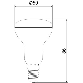 Mexen Nova 10x LED žárovka E14, R50, 6W, neutrální - 4000K, 630 lm - L103-E14-0640-01x10