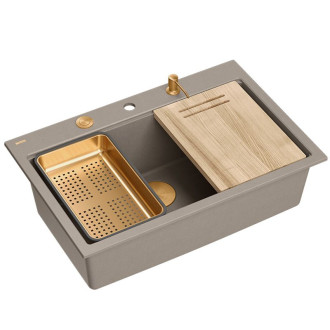 Granitový dřez MARC 110 WORKSTATION Beige