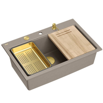 Granitový dřez MARC 110 WORKSTATION Beige