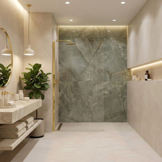 Sprchová zástěna Rea Flexi Transparent / Gold 70