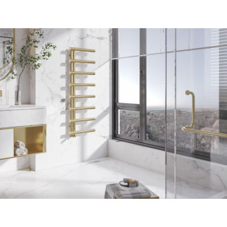 Radiátor Zehnder Chime 138x50 cm, kartáčovaná mosaz, CHZ-140-050-N209