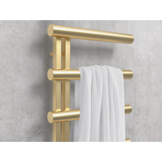 Radiátor Zehnder Chime 138x50 cm, kartáčovaná mosaz, CHZ-140-050-N209