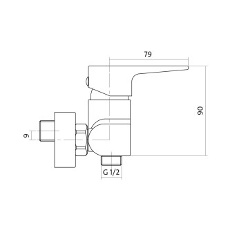 Cersanit VIGO sprchová baterie chrom S951-035