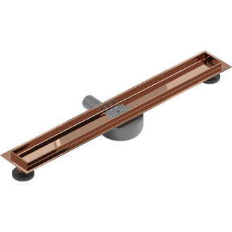 Mexen Flat 360° korpus do odpływu liniowego obrotowy 60 cm, różowe złoto - 1640060