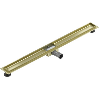 Mexen Ploché těleso pro lineární žlab 90 cm, kartáčované zlato - 1A15090