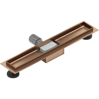 Mexen Flat korpus do odpływu liniowego 60 cm, miedź szczotkowana - 1C15060