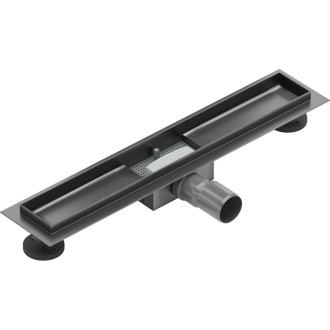 Těleso lineárního odtoku Mexen Flat 60 cm, kartáčovaná barva pistole gray - 1E15060