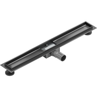 Těleso lineárního odtoku Mexen Flat 80 cm, kartáčovaná barva pistole gray - 1E15080