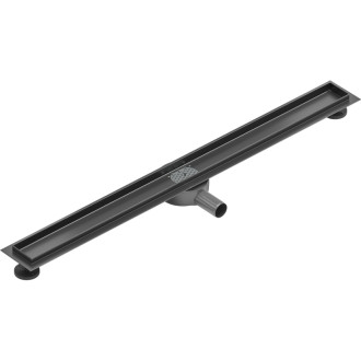 Těleso lineárního odtoku Mexen Flat 360°, otočné, 100 cm, kartáčovaná barva pistole gray - 1E40100