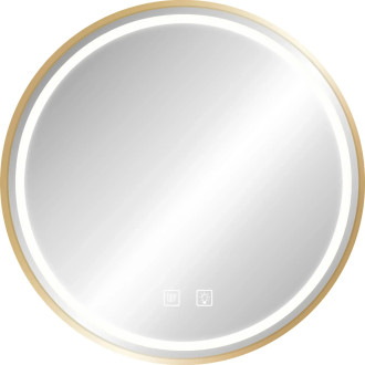 REA Zrcadlo LED 50cm broušená růžovo-zlatá HOM-05505