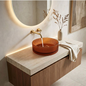 Umyvadlo na desku Rea Suri Brown