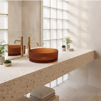 Umyvadlo na desku Rea Suri Brown