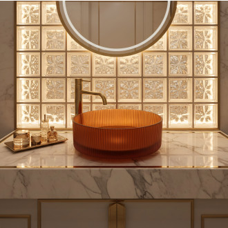 Umyvadlo na desku Rea Suri Brown