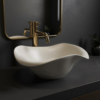 Keramické umyvadlo na desku REA HM-35B Handmade ART