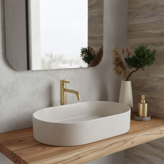 Umyvadlo na desku REA Nadia 60 Sandy