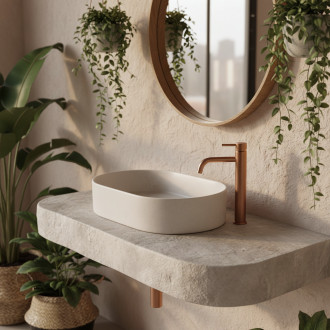 Umyvadlo na desku REA Nadia 60 Sandy