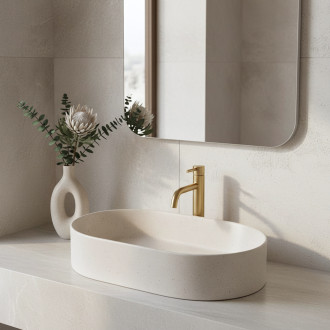 Umyvadlo na desku REA Nadia 60 Sandy