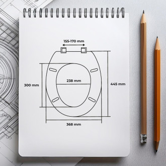 wc sedátko Rumba, polypropylén, bílá barva KD02181060
