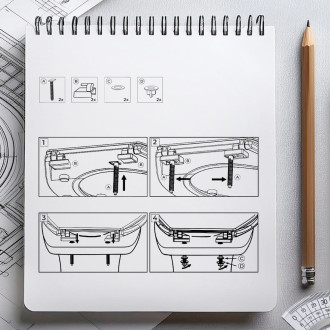 wc sedátko Rumba, polypropylén, bílá barva KD02181060