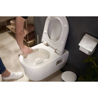 WC s prkénkem závěsné Hansgrohe EluPura Original S zadní odpad 60207450