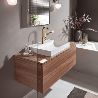 Umyvadlová baterie Hansgrohe Vivenis bez výpusti kartáčovaný bronz 75032140