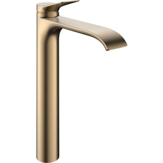 Vysoká umyvadlová baterie Hansgrohe Vivenis bez výpusti kartáčovaný bronz 75045140