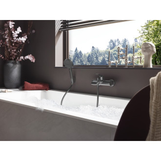 Vanová baterie Hansgrohe Vivenis bez sprchového setu 150 mm kartáčovaný černý chrom 75423340