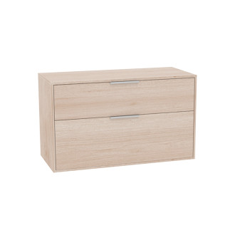 Koupelnová skříňka bez umyvadla Roca Optica 98,5x58x45,5 cm světlý dub OPTDESK1002ZJ