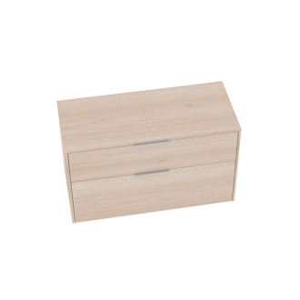 Koupelnová skříňka bez umyvadla Roca Optica 98,5x58x45,5 cm světlý dub OPTDESK1002ZJ