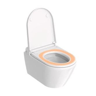 WC s bidetem závěsné Duravit D-Neo zadní odpad 654000012004300