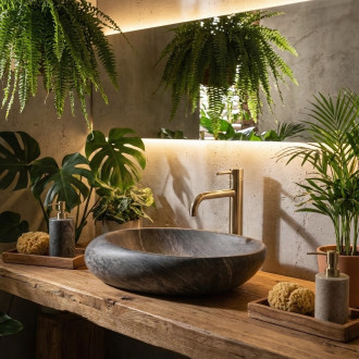 REA Umyvadlo na desku Roxy A Stone D.Grey REA-U6649