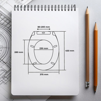 wc sedátko Calypso, duroplast, bílé KD02181061