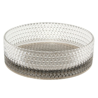 Umyvadlo na desku SAT Purity 36x36 cm černá bez otvoru pro baterii, bez přepadu SATGLA3636BB