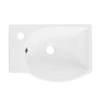 Umyvadlo SAT Brevis 40,5x28 cm otvor pro baterii vlevo SATBRE4028L