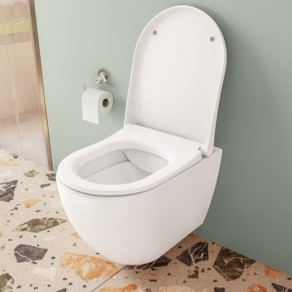WC závěsné VitrA S60 bílé včetně sedátka, zadní odpad 7510-003-6319