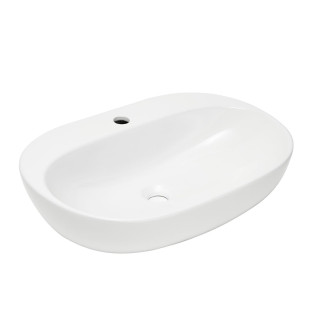 Umyvadlo na desku SAT Infinitio 60x40,5 cm otvor pro baterii uprostřed SATINF60402