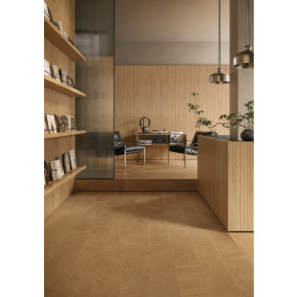 Dlažba Emil W-Circles walnut 20x120 cm mat 00ENL005