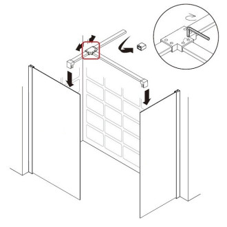 Středová spojka k rozpěrné tyči LAGOS NEW